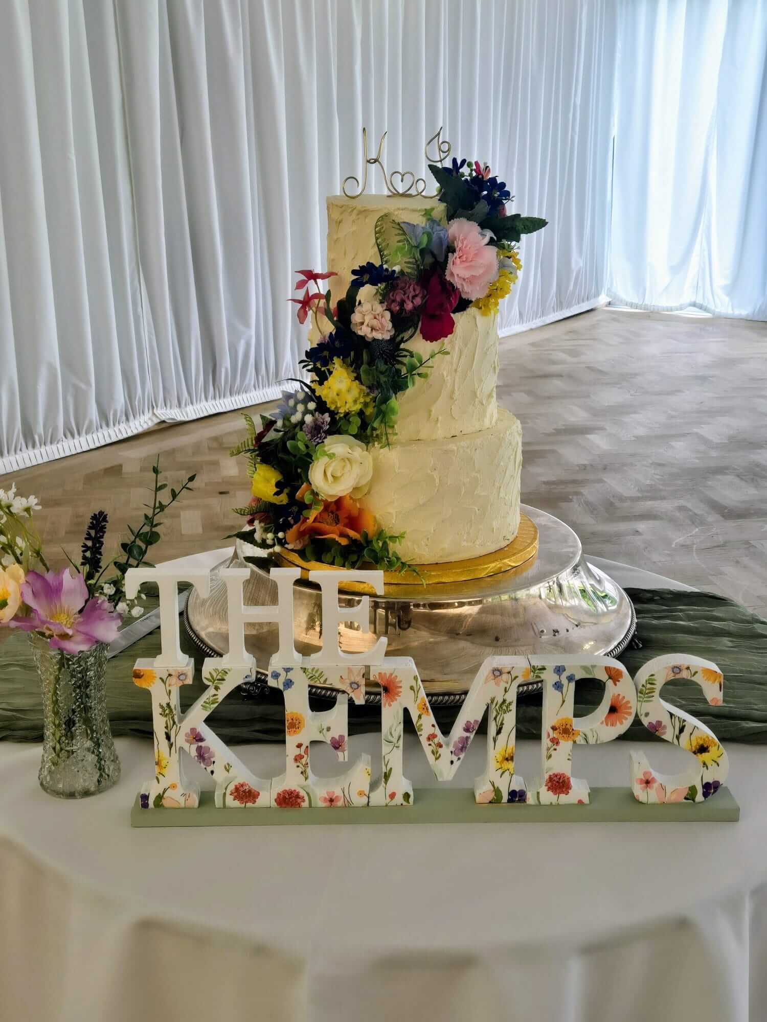 Gravity Defying Tiered Cake